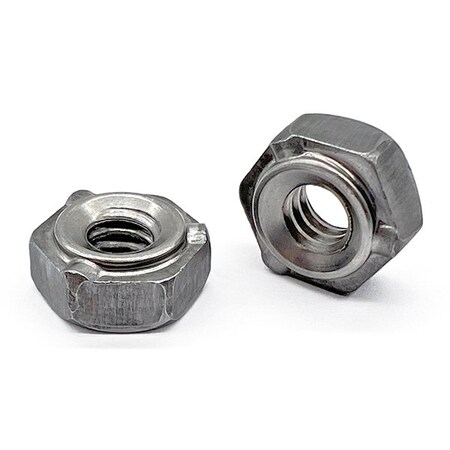 Boltsandnuts.Com 2100 Pieces 3/8in-16 3 Prong Long Pilot Hex Weld Nuts, 2100PK 37CHWHPL/LONG/3-2100